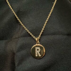 Kate Spade Gold Pave “One in a Million” Pendant Necklace Crystal Initial 2362